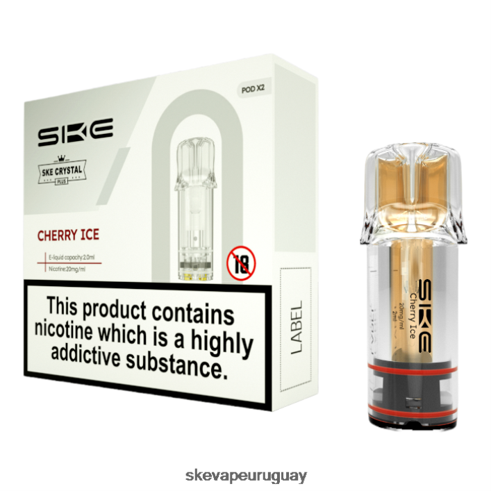SKE vaporizadores de cristal más vainas H64B106 hielo de cereza - SKE Vape Website