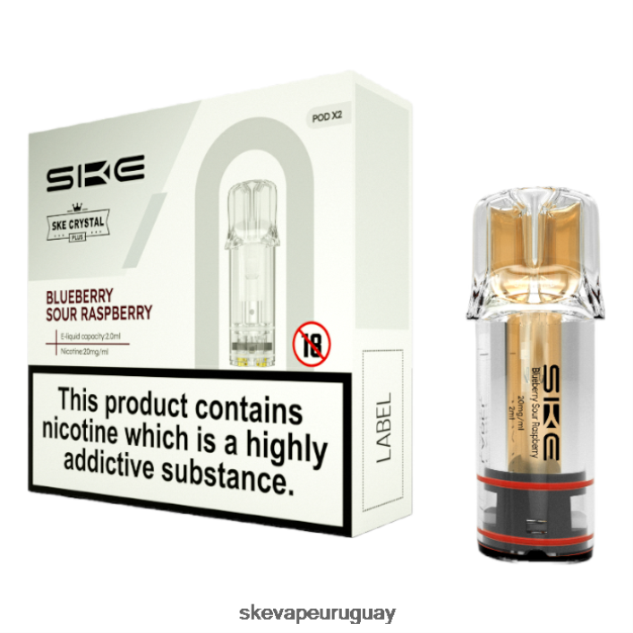 SKE vaporizadores de cristal más vainas H64B107 arándano frambuesa agria - SKE Vape Flavours